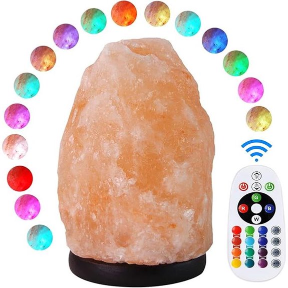 Himalayan Salt Lamp with Remote 16-Color USB