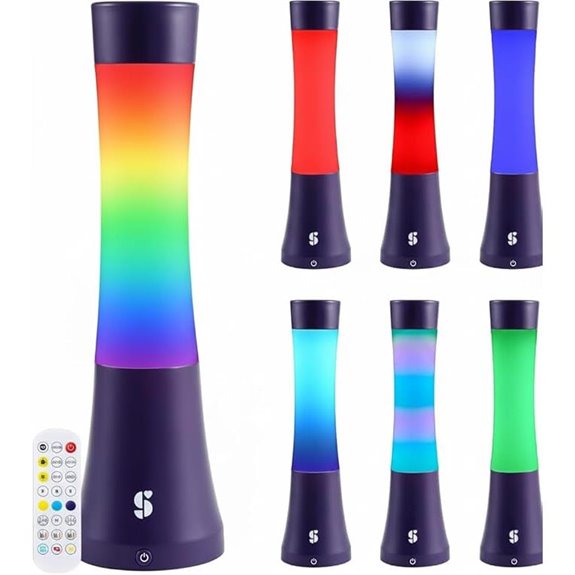 Sensory Lava Lamp with Remote and Color Changing LED