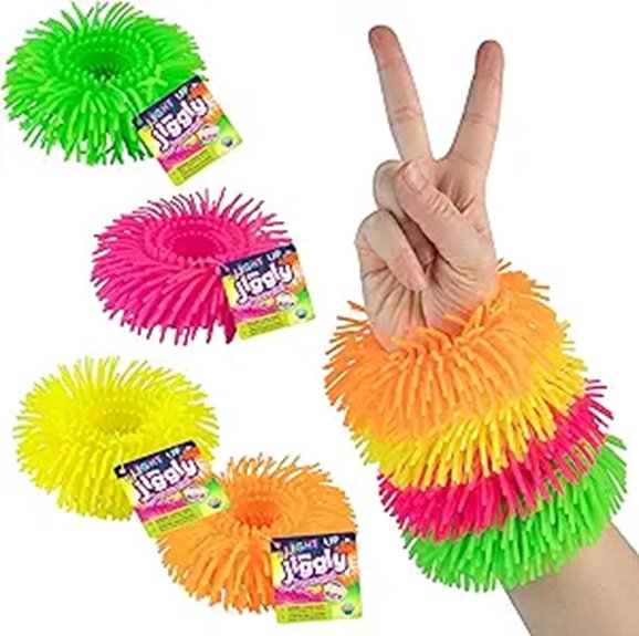 ORB Light Up Jiggly Bracelets 4-Pack