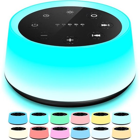 ColorsNoise Sound Machine with Night Light and 30 Sounds