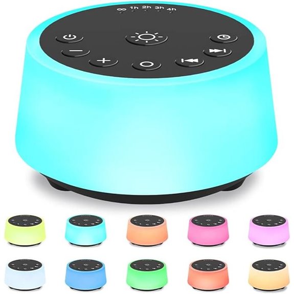 Color Noise Sound Machine with Lights & Soothing Sounds