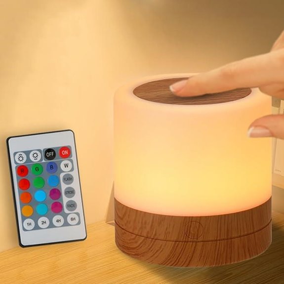 Kids Nursery Night Light with RGB Colors and Remote