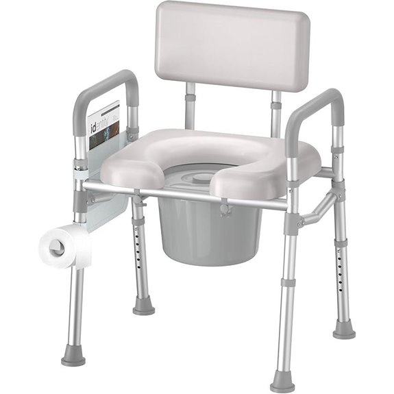 comfortable bedside commode