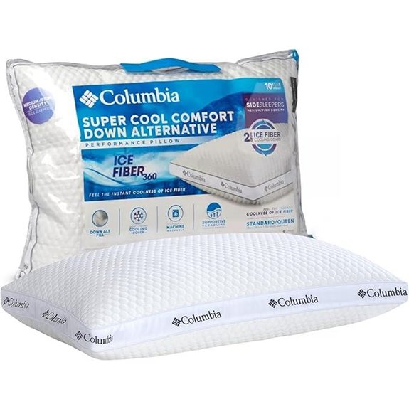 Columbia Comfort Ice Fiber Side Sleeper Pillow