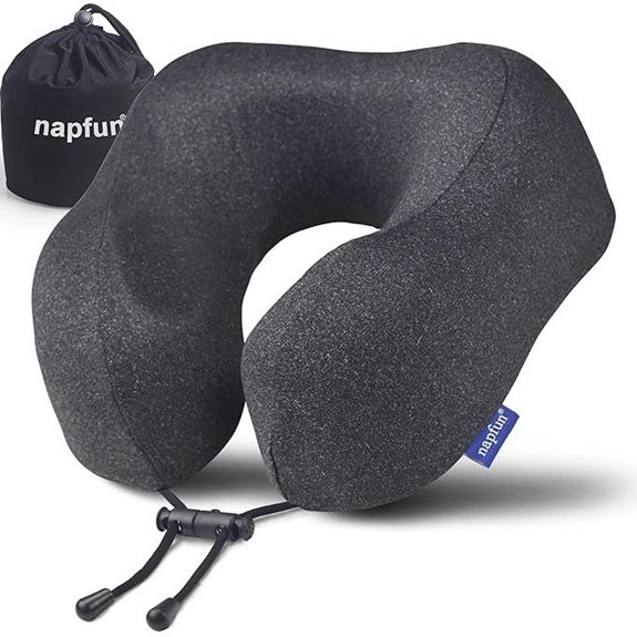 Napfun Travel Neck Pillow with Memory Foam