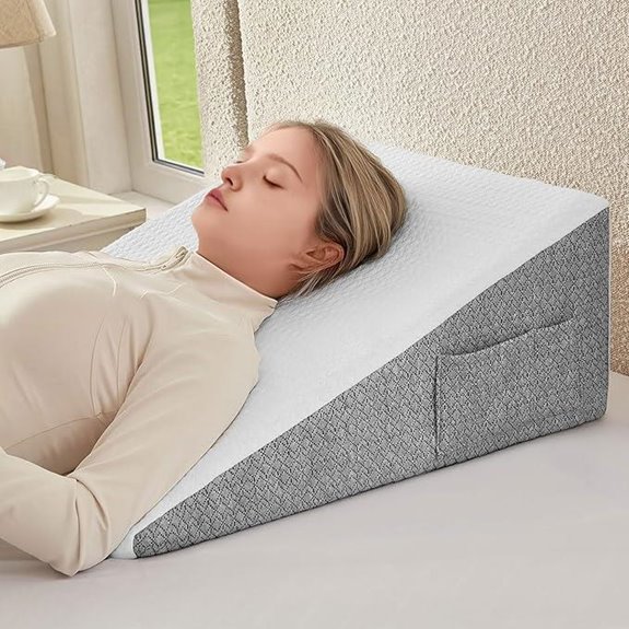 Memory Foam Wedge Pillow for Sleeping & Resting
