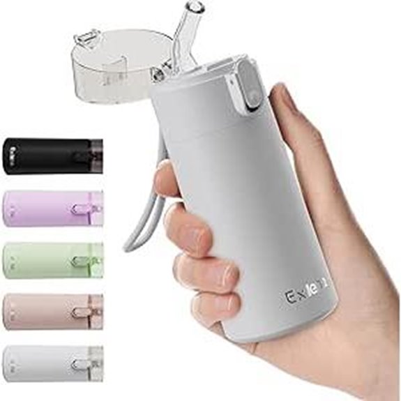 Small Leakproof Water Bottle with Straw