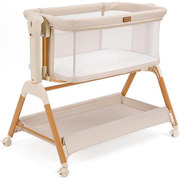 Ezebaby 3-in-1 Baby Bassinet with Mesh & Wheels