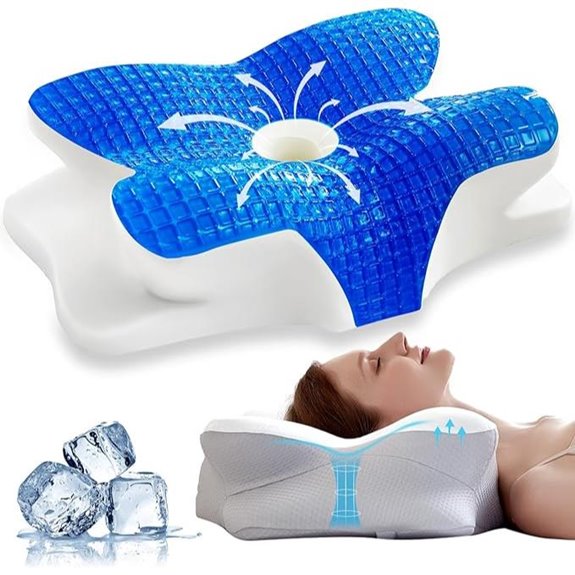 EUCIOR Cooling Gel Pillow for Neck and Shoulder