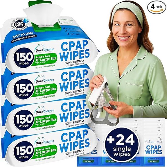 Dura Cleanse CPAP Mask Wipes 4 Pack