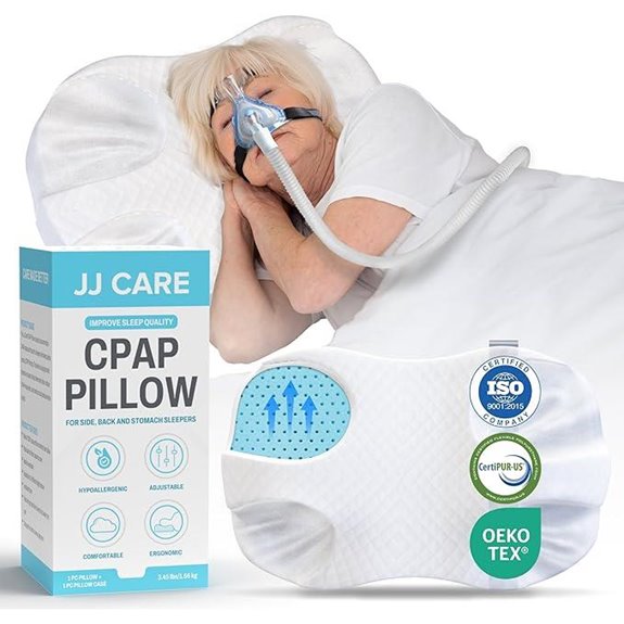 JJ CARE CPAP Pillow for Sleepers with Pillowcase