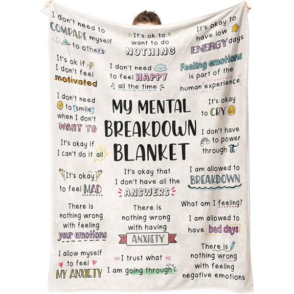 Craftique Mental Health Anxiety Relief Blanket