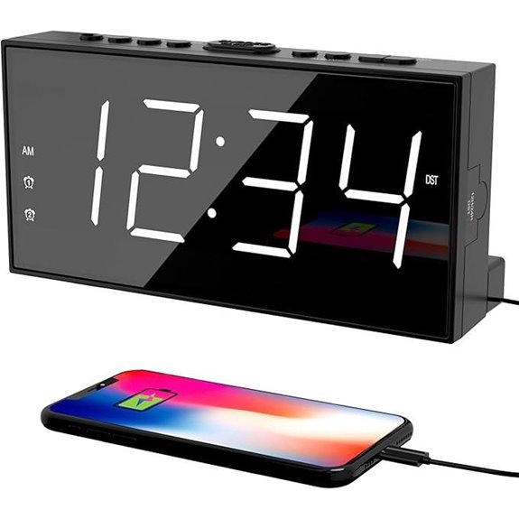 PPLEE Digital Alarm Clock with USB Charging
