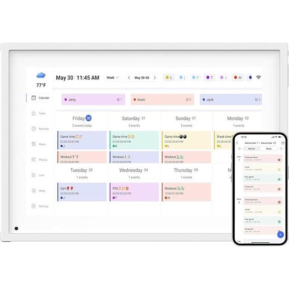 10.1 Smart Digital Calendar & Photo Frame