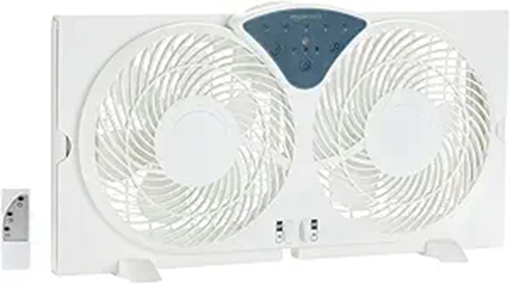Amazon Basics Window Fan with Digital Controls