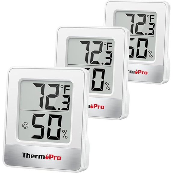 ThermoPro TP49 3-Piece Digital Indoor Humidity Meter