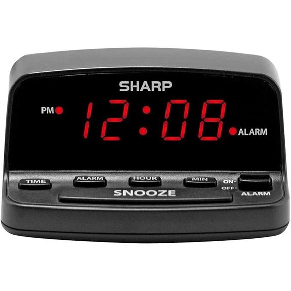 Sharp Digital Alarm Clock with LED Display