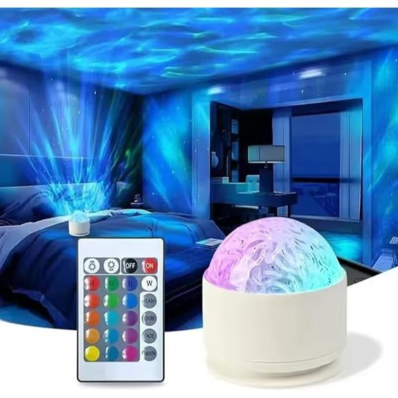 2-in-1 Aurora & Wave Projector with Remote