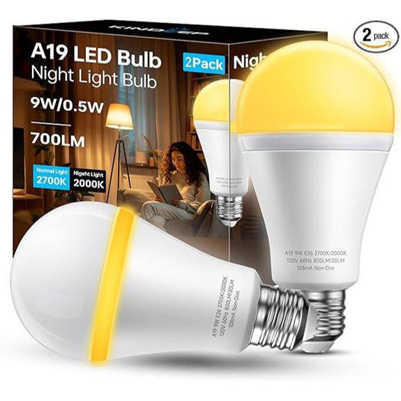 KINDEEP Sleep Night Light Bulbs (2 Pack)