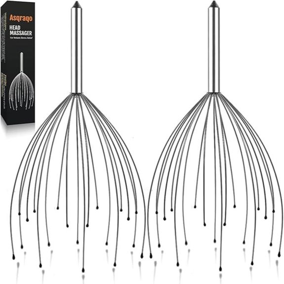 2-Pack Handheld Scalp Massagers for Relaxation