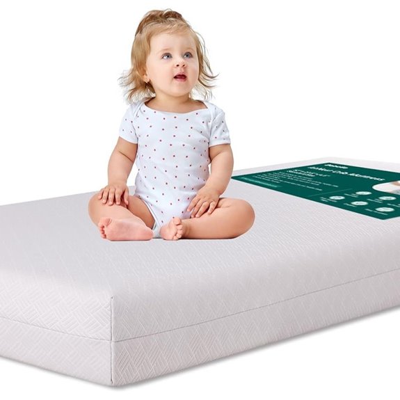 BABELIO Dual-Sided Memory Foam Baby Crib Mattress