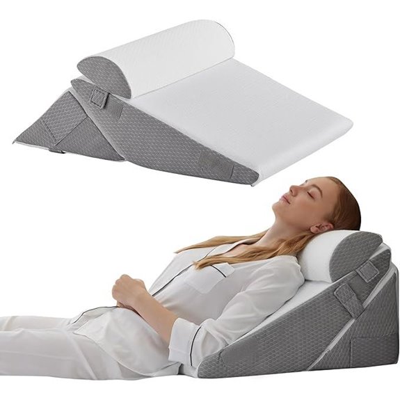 Bedluxe Wedge Pillow Set for Sleep and Reflux