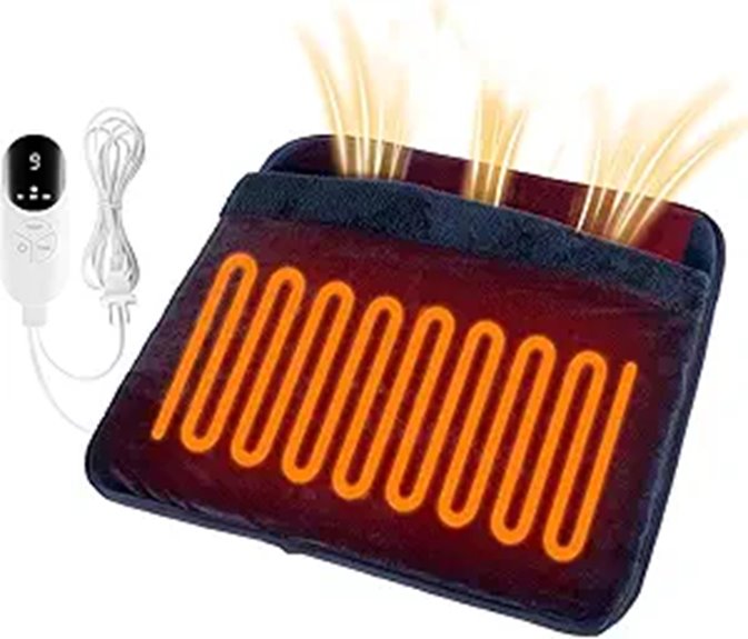 Electric Foot Warmer with Fast Heating & Multiple Settings