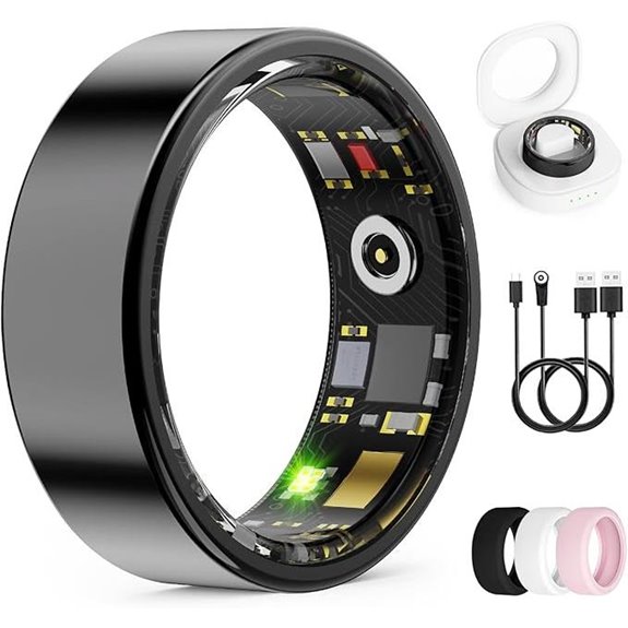 Smart Fitness Ring with Heart Rate & Sleep Tracking