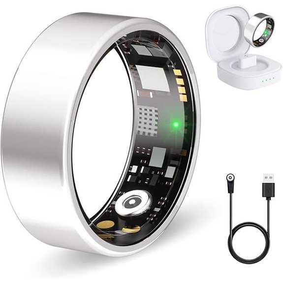 Smart Fitness Ring with Heart Rate & Sleep Tracking
