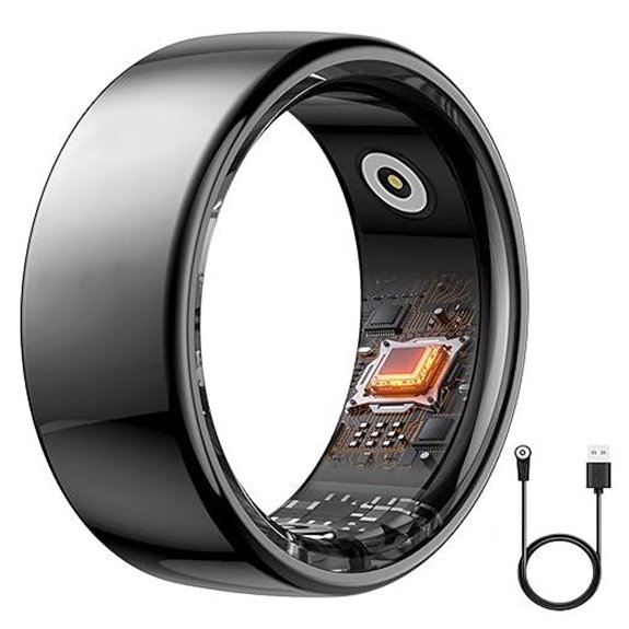 Smart Ring Fitness & Sleep Tracker with Heart Rate
