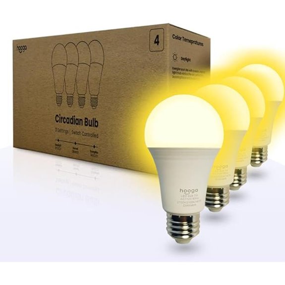 Hooga Full Spectrum LED Light Bulb 4 Pack