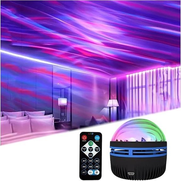 2-in-1 Galaxy and Ocean Wave Projector