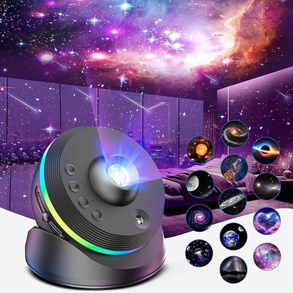 Meteor Galaxy Projector with Solar System and Moon