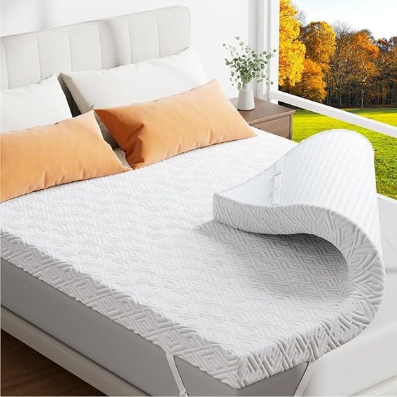 Memory Foam Mattress Topper with Gel Cooling