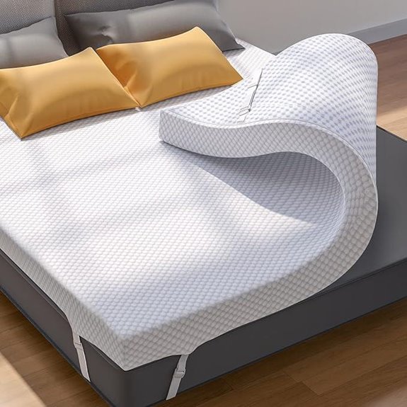 PERLECARE 3-Inch Gel Memory Foam Mattress Topper