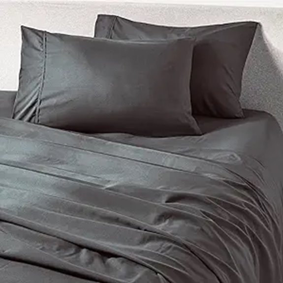 PeachSkinSheets Graphite Gray Queen Cooling Sheets