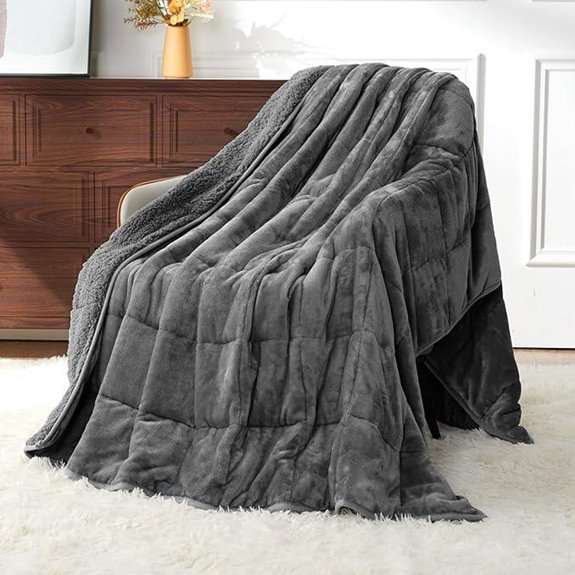 Uttermara 15lb Queen Weighted Blanket Grey