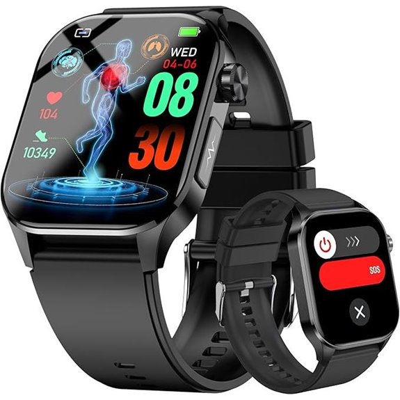 Advanced Health Smartwatch with Heart and Stress Monitoring