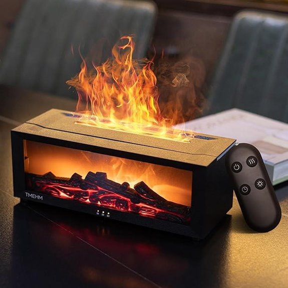 Fireplace Flame Air Diffuser Humidifier with Timer