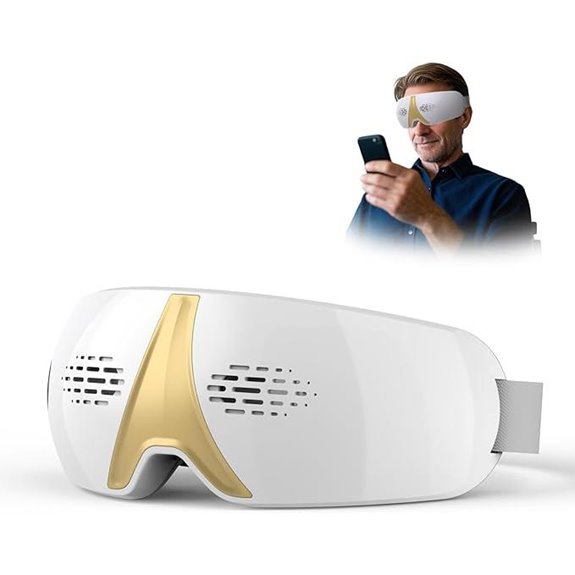 Upgraded Heated Eye Massager with Heat & Vibration