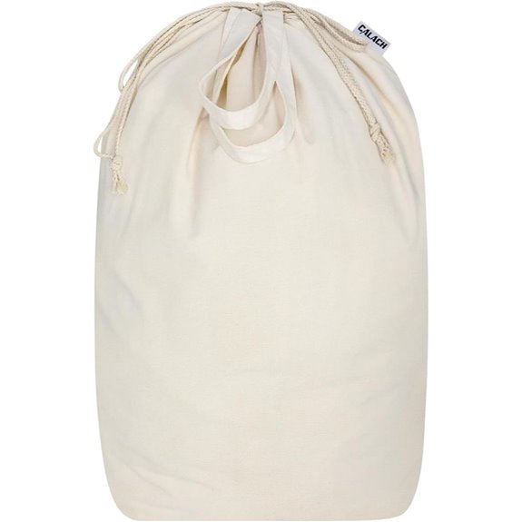 Heavy Duty Canvas Laundry Bag with Handles (1 Pack)