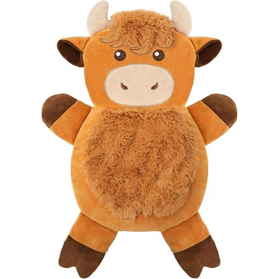 Microwave Heating Pad for Pain Relief Highland Cow