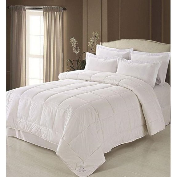 Washable Australian Wool Comforter Hypoallergenic King