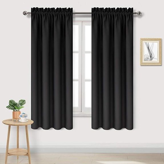DWCN Blackout Thermal Insulated Curtain Panels (Set of 2)