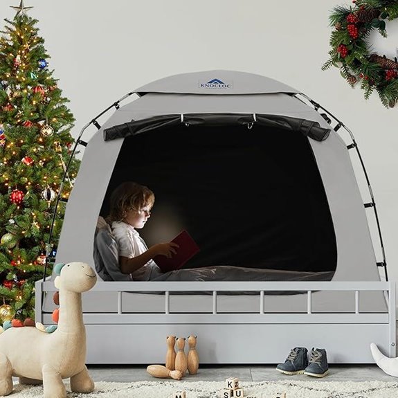 Blackout Twin Bed Tent for Kids with Ventilation