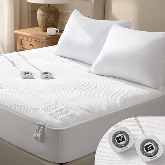 Bedsure King Heated Mattress Pad with Dual Controllers