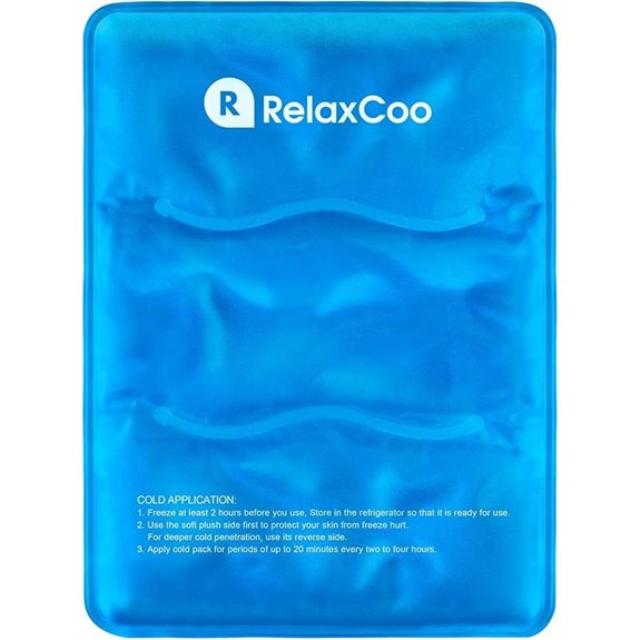 Large Reusable Gel Ice Pack for Injuries