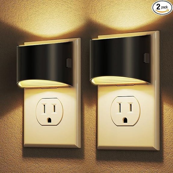 DORESshop 2-Pack LED Night Lights with Dusk Sensor
