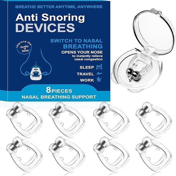 Magnetic Anti Snoring Nasal Clips (8-Piece)