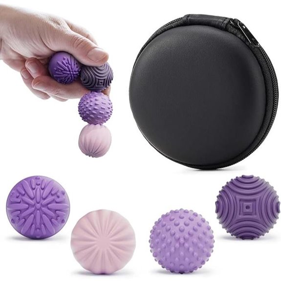 Silicone Magnetic Fidget Balls for Stress Relief (4 Pack)